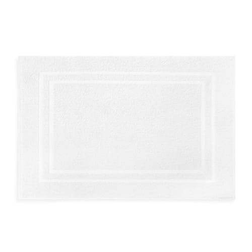 Crestview Bath Mat, Dobby Border, Cotton Blend, 21x32, 9.5lbs/dz, White